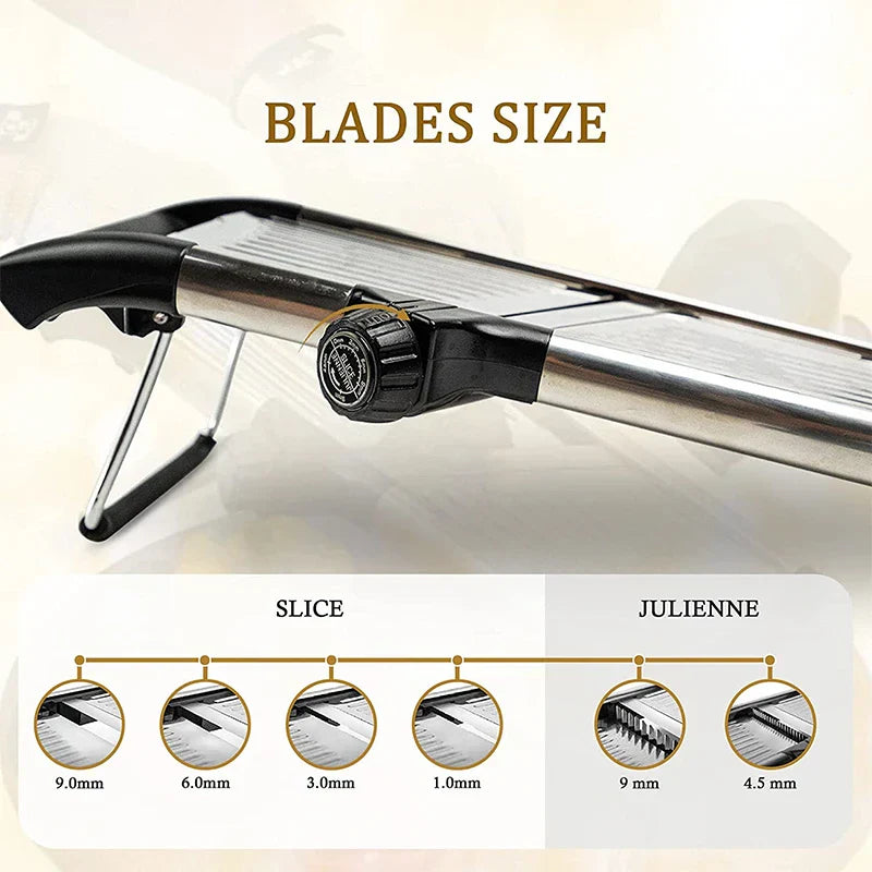 Kalsten | Vegetable Cutter SchnittProfi | Adjustable Mandoline | Stainless Steel Blades | For Potatoes, Tomatoes & More