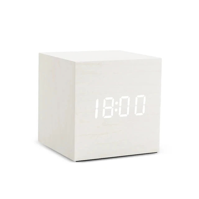 Kalsten | Wood LED clock with temperature display, digital time display and minimalist design – Perfect for bedroom and office