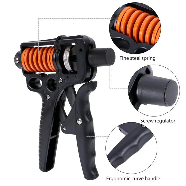 Kalsten | Adjustable 5-165kg Heavy Grip Strengthener - Finger Expander for Arm, Wrist, and Forearm Training