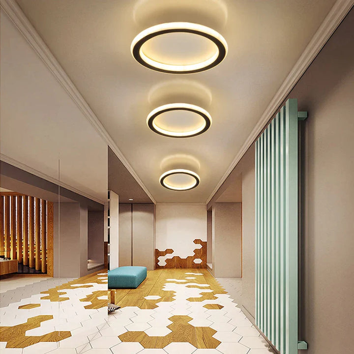 Modern Minimalist Ceiling Light – Square/Round LED Eye Protection Lamp for Bedroom, Study, Living Room, and Lounge Areas (90-260V) | Kalsten