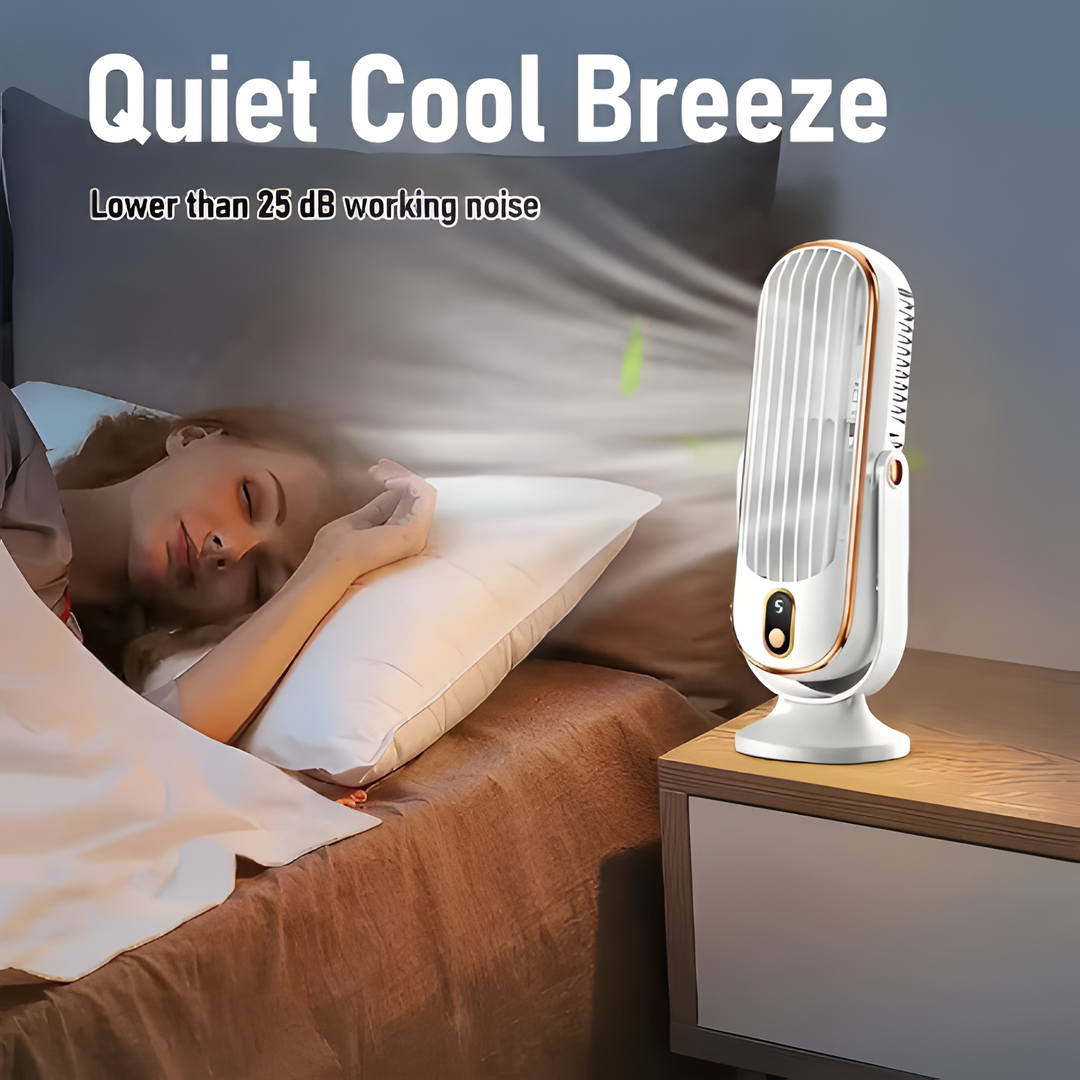 Compact High-Power Portable Desktop Fan - USB Rechargeable | Kalsten