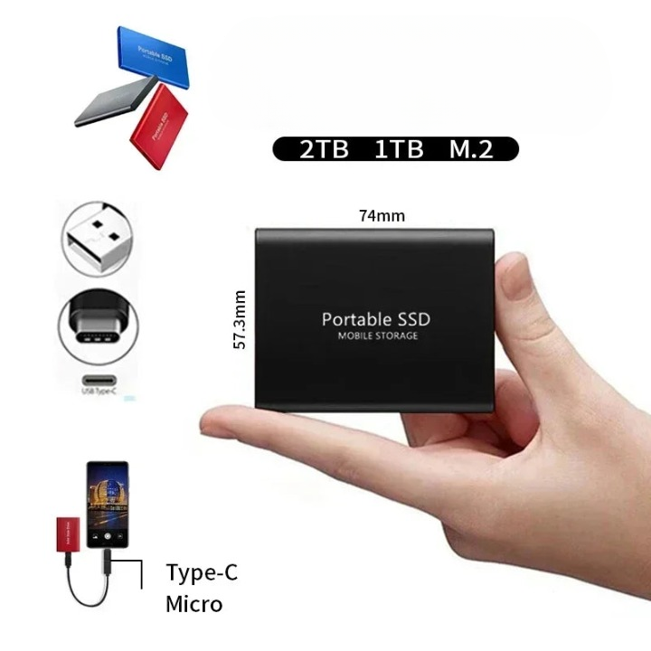 Kalsten | SpeedPro SSD 128GB High Speed Storage with USB-C 3.1