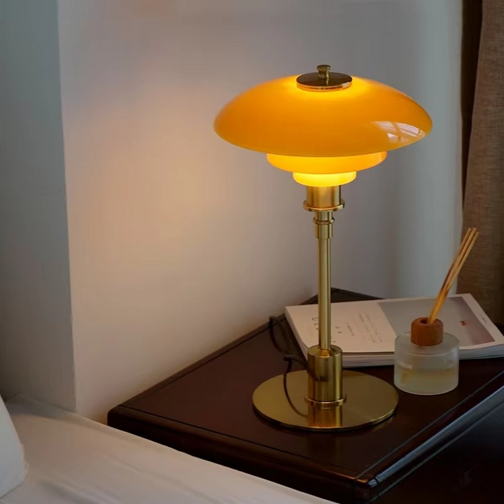 Scandinavian Dimmable Table Lamp – Modern Danish Designer Iron & Glass Lamp | Kalsten