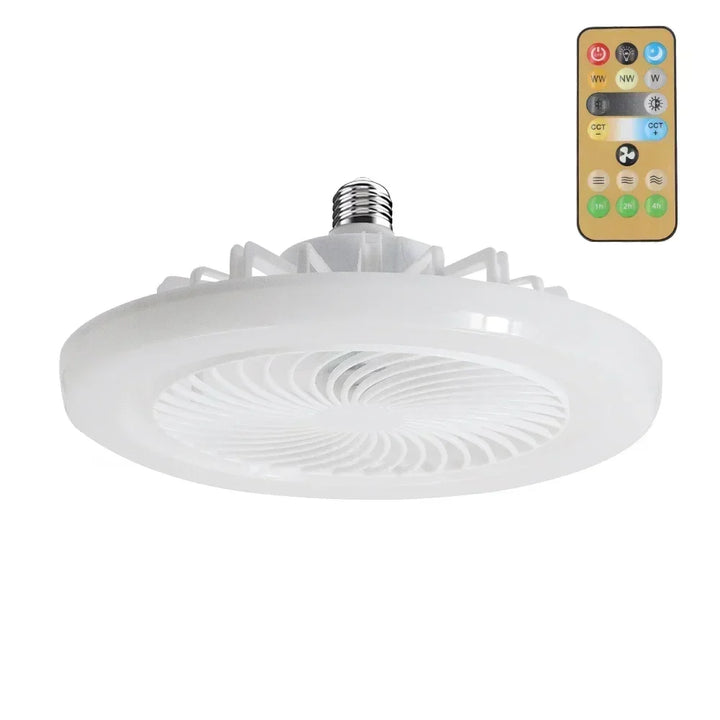 Upgrade Your Living Space with the Smart Remote Control Ceiling Fan - LED Lighting and E27 Converter Base Included for Ultimate Convenience | Kalsten