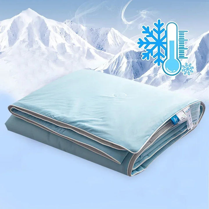 Air Condition Summer Comforter — Pure Color Ice Silk Cooling Blanket, Lightweight & Smooth Twin/King Size Quilt | Kalsten