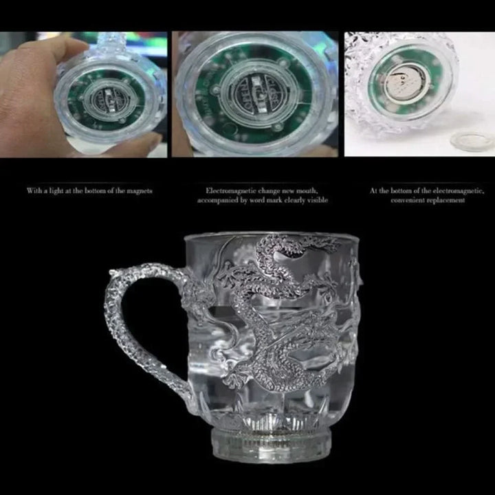 Color-Changing LED Dragon Mug – Beer, Coffee, Tea Cup