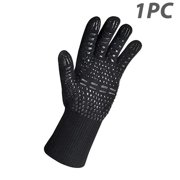 Kalsten | ThermaGrip Heat Resistant Grill Glove | Silicone & Cotton | Non-slip & fireproof up to 800 °C | For Grill, Oven & BBQ | 1 Piece