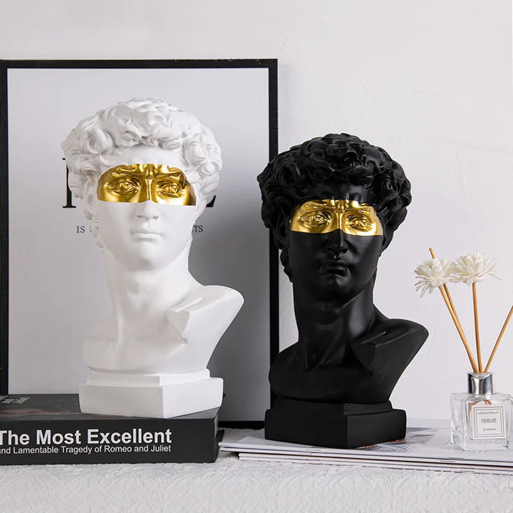 Kalsten | European Home Decor David Head Resin Statues Statues Home Decor Modern Abstract Art Bust Sculpture Art Sketch Practice
