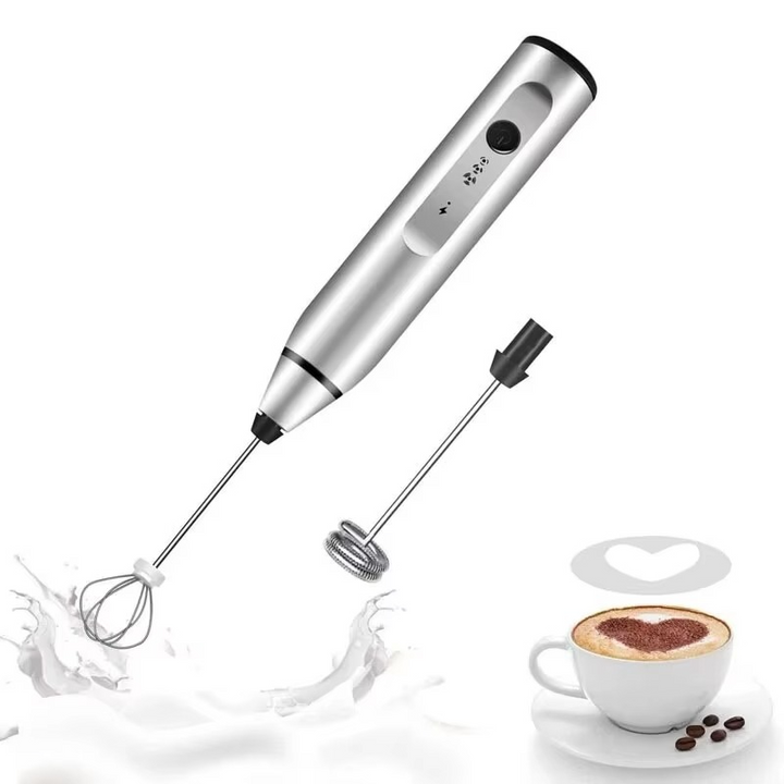 Kalsten | Portable USB Electric Milk Frother Handheld Coffee Whisk and Mini Food Blender