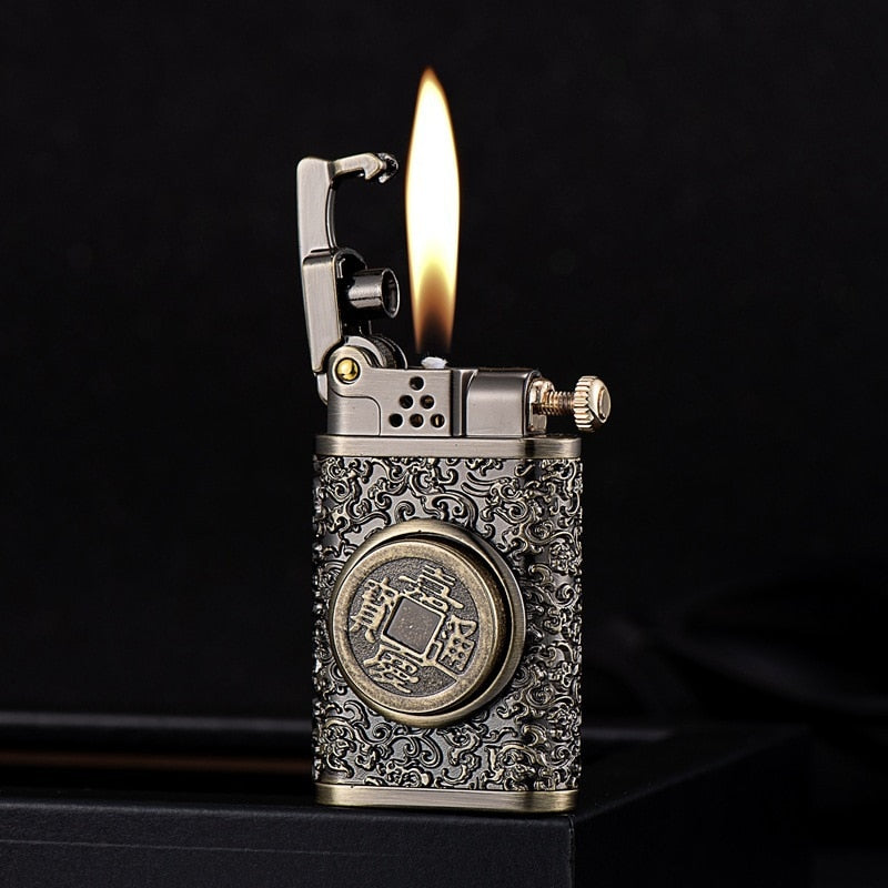 Dragon Wings Brass Kerosene Lighter | Kalsten