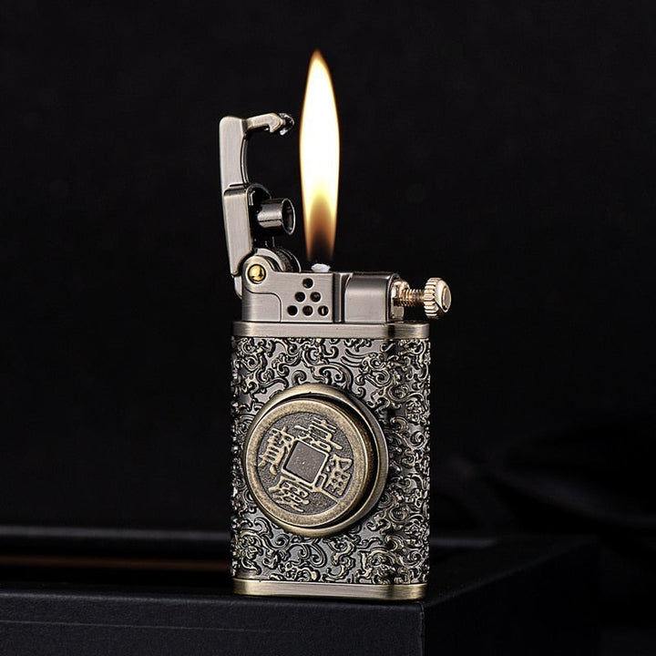 Dragon Wings Brass Kerosene Lighter | Kalsten