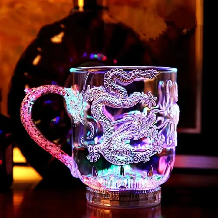 Color-Changing LED Dragon Mug – Beer, Coffee, Tea Cup