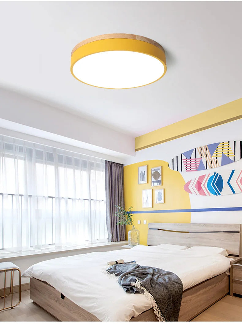Modern LED Ceiling Light – 27W Surface-Mounted Fixture with Warm, Cold, and Natural Light Options for Living Room, Bedroom, and Kitchen | Kalsten