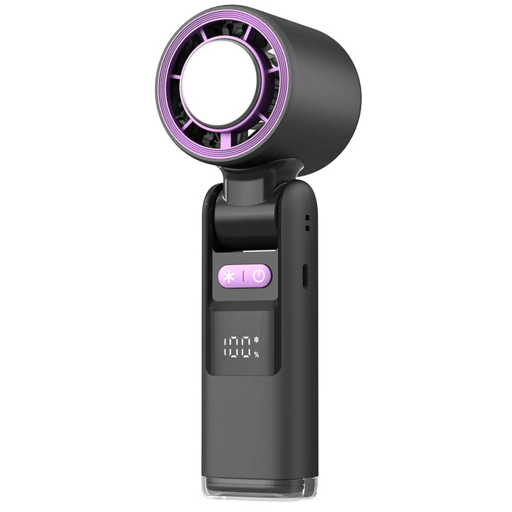 Mini handheld fan with 100 wind levels and digital display | Kalsten