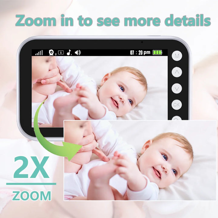 Kalsten | Baby Monitor Surveillance Night Vision Music Nanny Camera