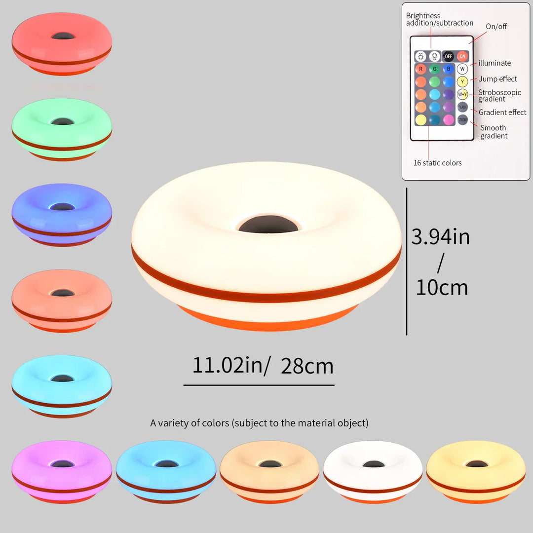 Table lamp Luminoro Bauhaus | USB & Touch | RGB 16 colors with remote control | Ambient light for living & bedroom | Kalsten