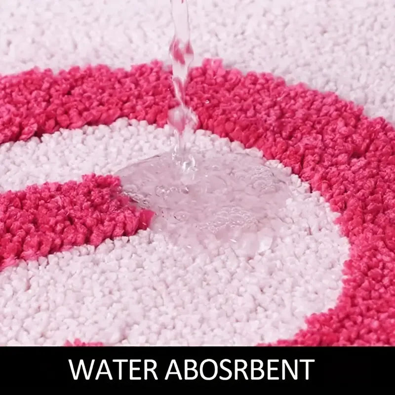 BlushNaked Tufted Design Rug – Pink "Get Naked" Bath & Living Rug | Kalsten