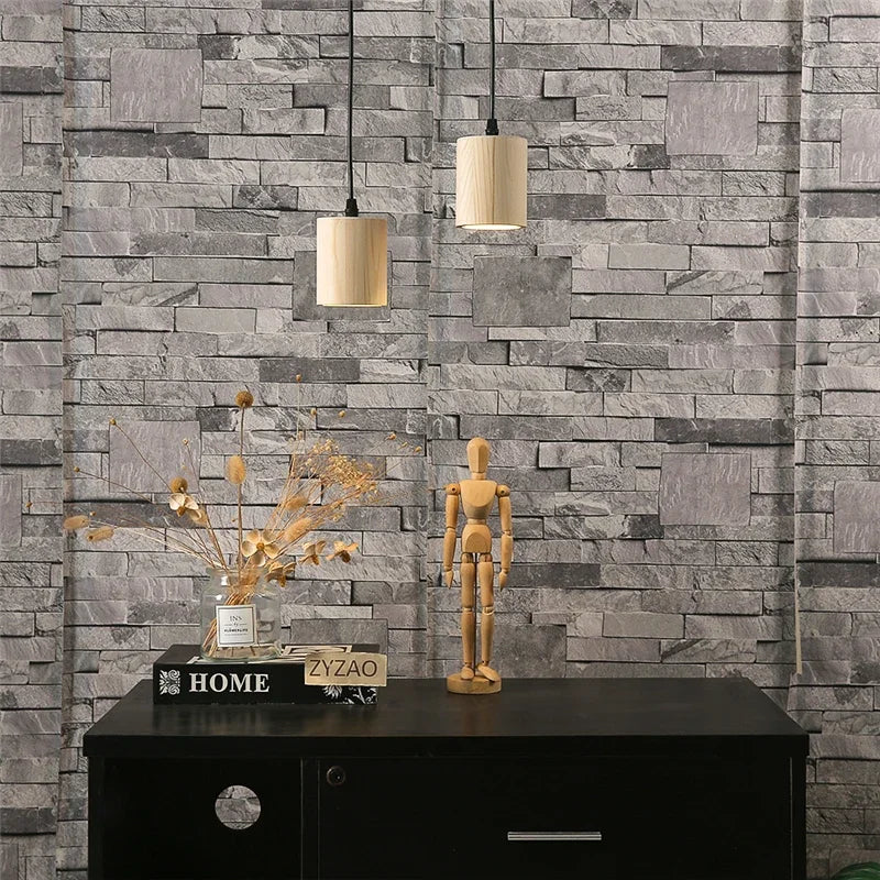 Modern Wooden Pendant Light – Nordic Style Solid Wood Lamp for Living Room, Bedroom, Bar, and Restaurant, E27 Bulb Base | Kalsten