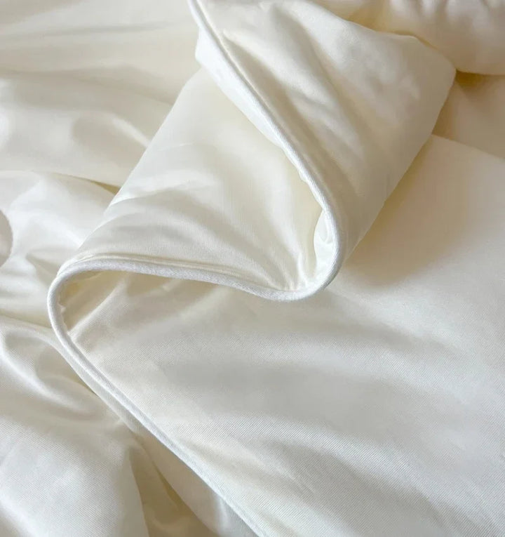 Air Condition Summer Comforter — Pure Color Ice Silk Cooling Blanket, Lightweight & Smooth Twin/King Size Quilt | Kalsten