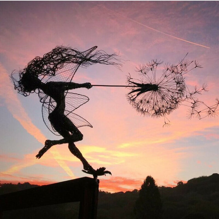Kalsten | Fairies on a Milk Thread Art Sculpture