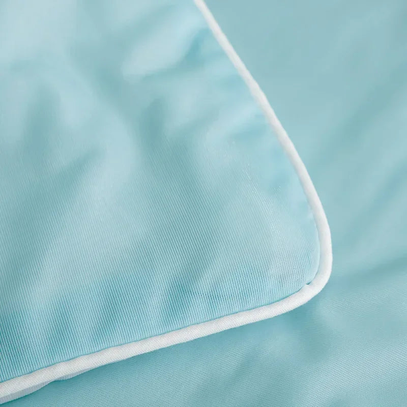 Air Condition Summer Comforter — Pure Color Ice Silk Cooling Blanket, Lightweight & Smooth Twin/King Size Quilt | Kalsten