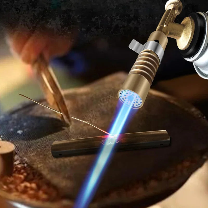 Kalsten | Flammex Pro Soldering Torch | For Butane Gas | Adjustable Flame up to 1300 °C | Compact & Ergonomic | Ideal for Kitchen & Outdoor