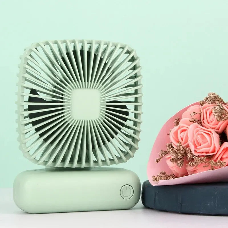 Mini Handheld USB Fan: Portable Three-Speed Cooling for Car, Home, Office, and Outdoor Use - Quiet and Simple Design | Kalsten