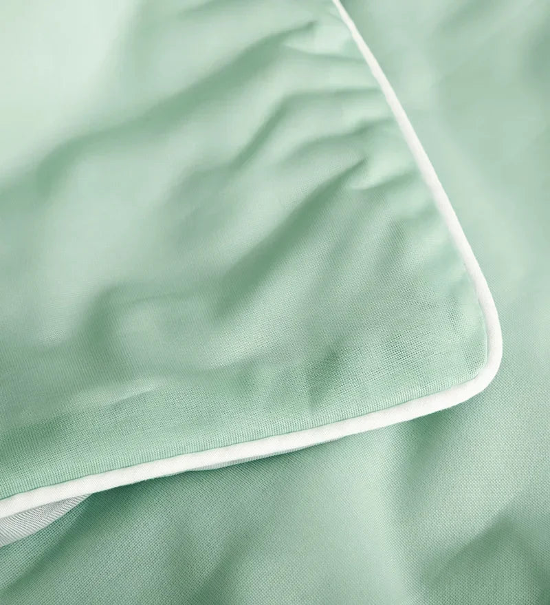 Air Condition Summer Comforter — Pure Color Ice Silk Cooling Blanket, Lightweight & Smooth Twin/King Size Quilt | Kalsten