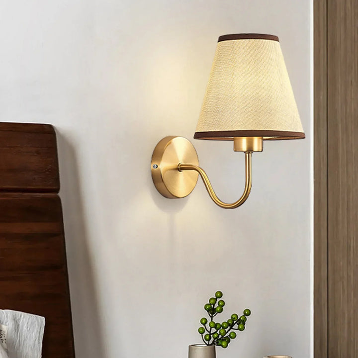 Fabric Wall Lamp – Rustic American Style