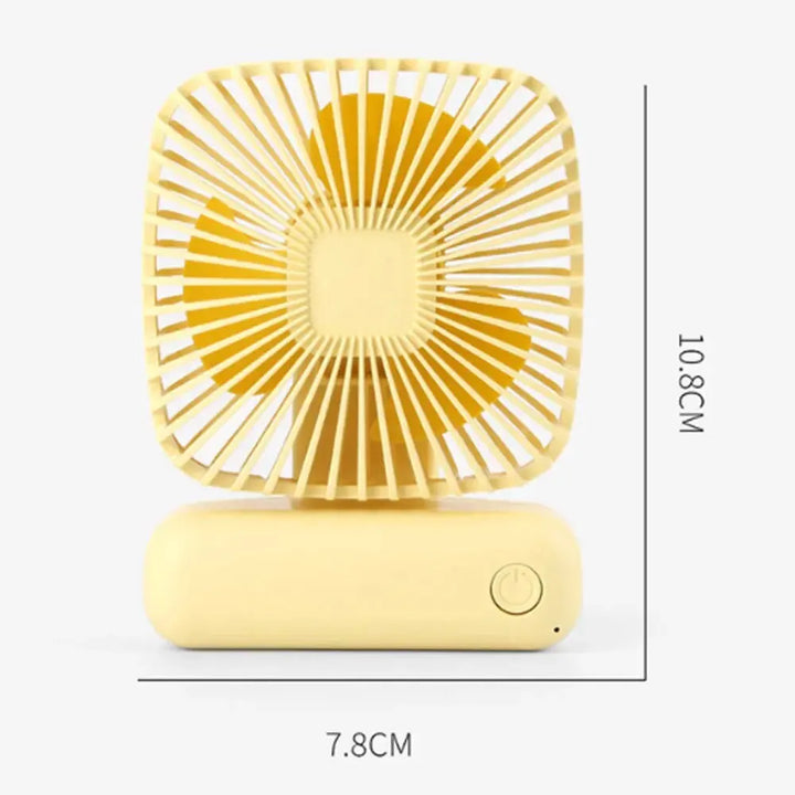 Mini Handheld USB Fan: Portable Three-Speed Cooling for Car, Home, Office, and Outdoor Use - Quiet and Simple Design | Kalsten