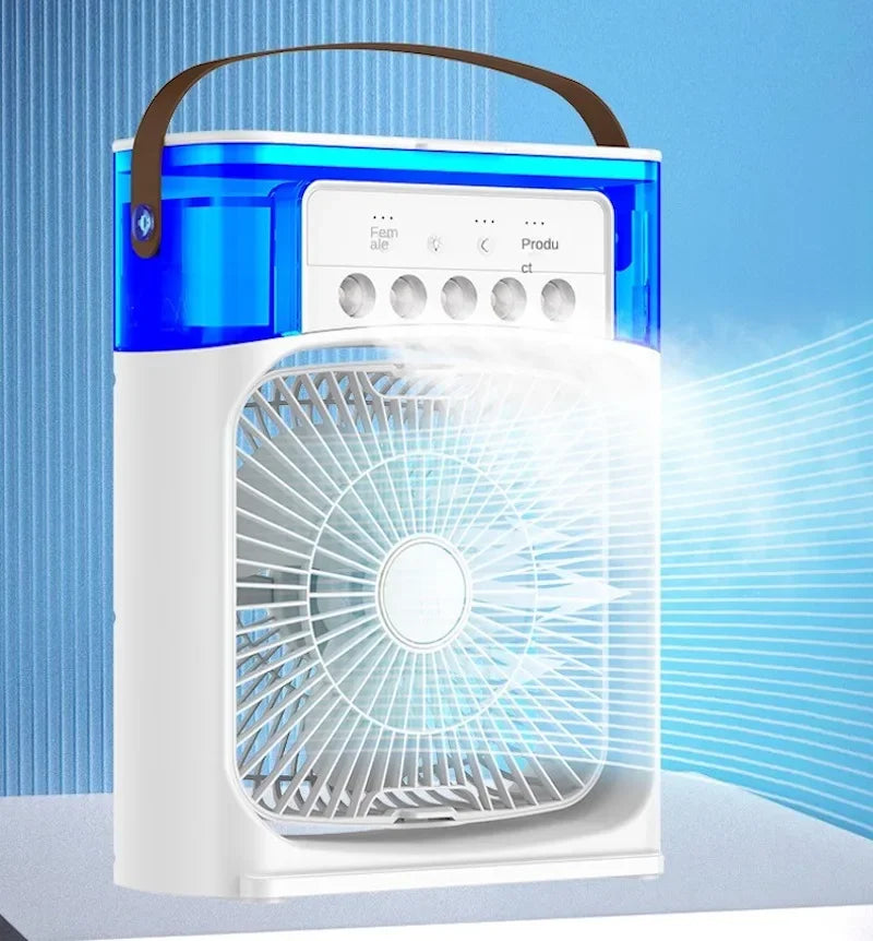 Portable Air Conditioner & Humidifier: Hydrocooling Small Air Cooler with 3-Speed Fan Adjustment - Ideal for Office and Household Use | Kalsten