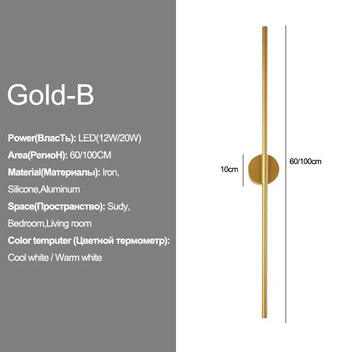Modern LED Wall Lamp – Sleek Up & Down Light Fixture for Bedroom, Living Room, and Corridor | Kalsten