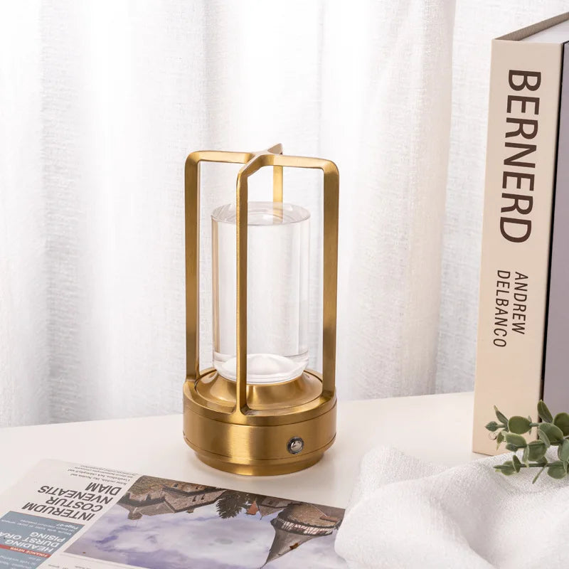 LED Cordless Table Lamp | Industrial Style, Rechargeable & Portable Lighting for Outdoor & Indoor Use | Kalsten