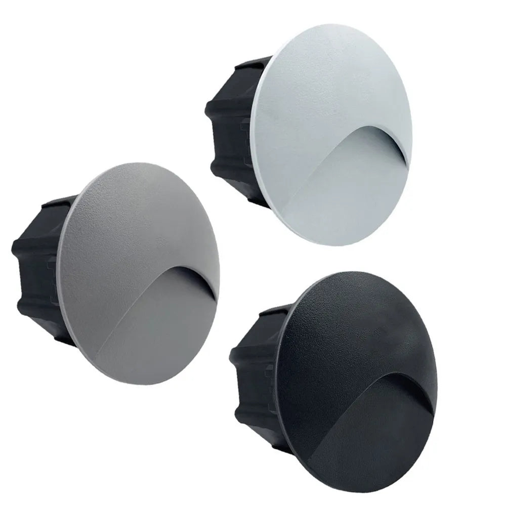 Kalsten | Modern waterproof IP65 LED recessed wall lamp for outdoor lighting - 3W embedded step & staircase balcony portal light
