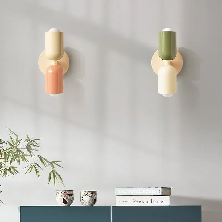 Nordic LED Wall Lamps – Modern Minimalist Double Head Wall Light for Living Room, Bedroom, Study, and Indoor Decor | Kalsten