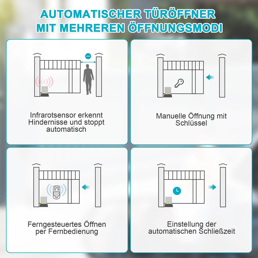 Sliding gate drive garage door opener 370W/550W/750W | Kalsten