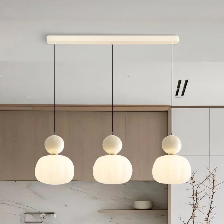 Pendant Light Metal G9 5W 27.6 in Cream Ceiling Dining Room Kitchen Island Hanging Fixture Modern Art Deco Lighting | Kalsten