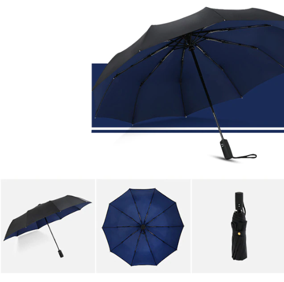 Kalsten | StormShield Automatic Umbrella – Windproof Storm Umbrella with Reversed Closing Mechanism