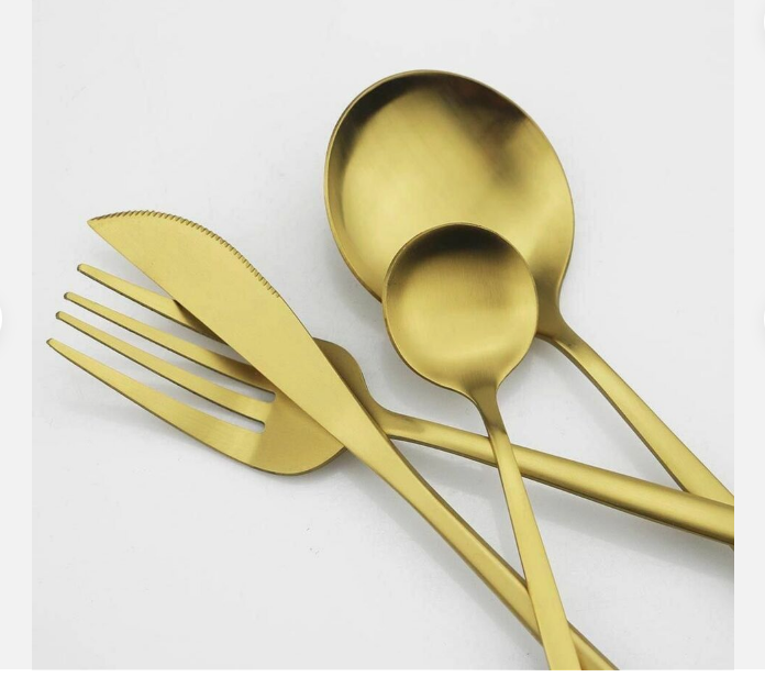 Modern Luxe Cutlery Set of Stainless Steel in Stylish Colors Kalsten