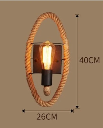 Vintage Rope Wall Light | Kalsten
