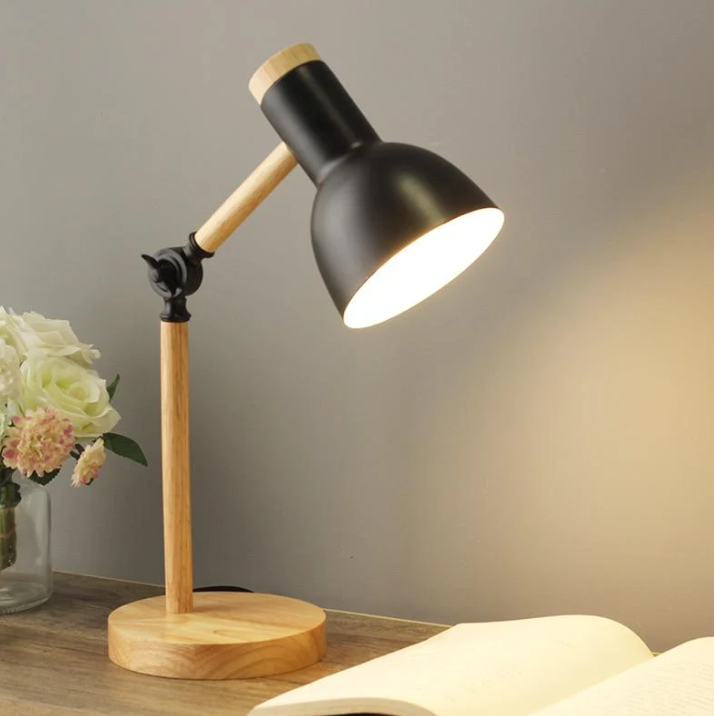 Wooden Scandinavian Table Lamp