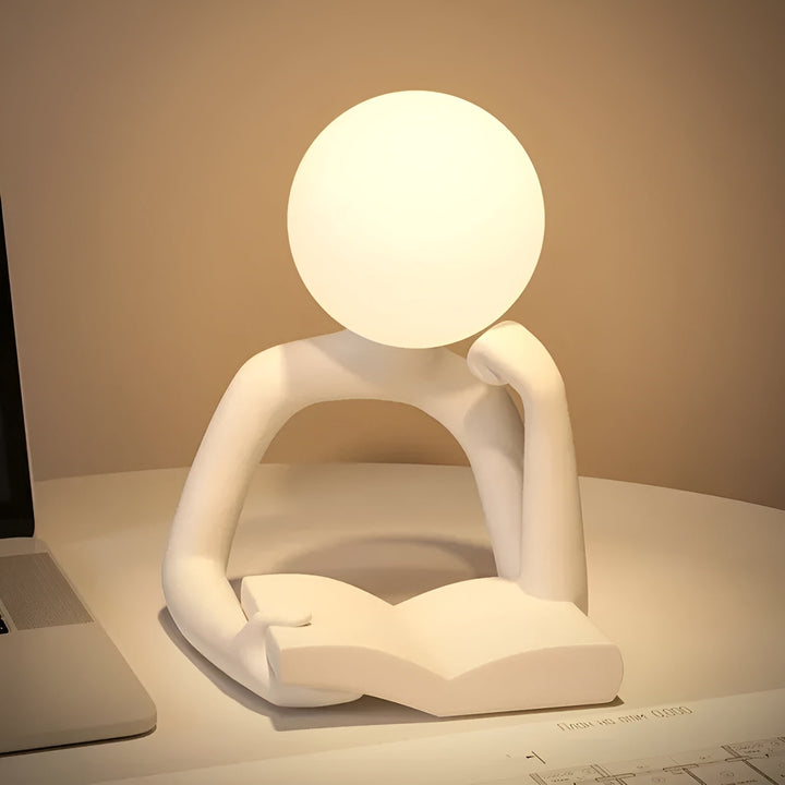 LuxLume Refined Designer Table Lamp – Modern Art with Atmospheric Lighting Kalsten
