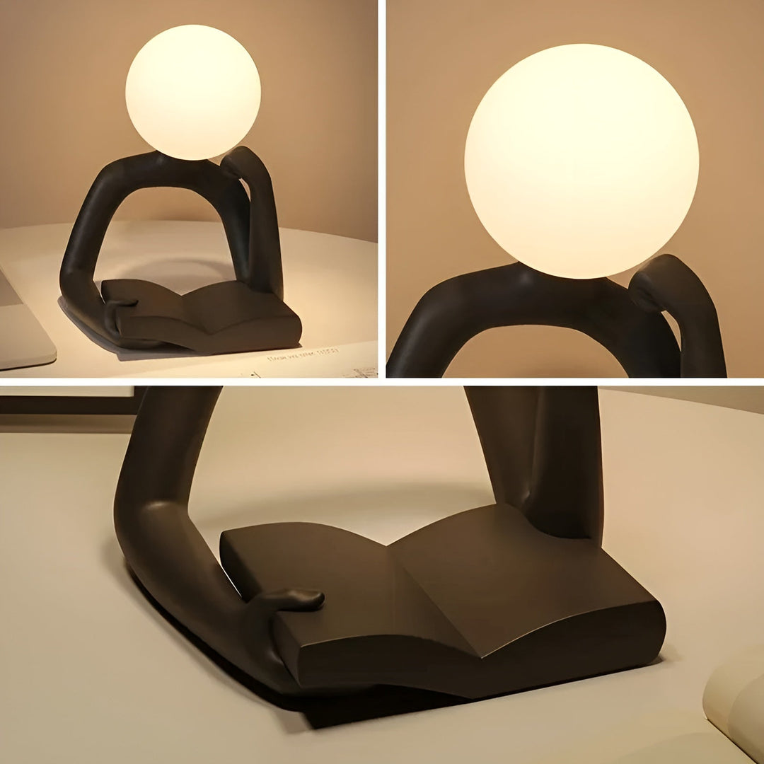 LuxLume Refined Designer Table Lamp – Modern Art with Atmospheric Lighting Kalsten