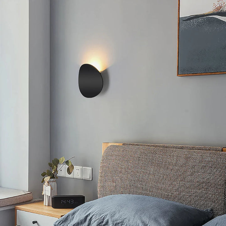 Modern LED Wall Lamp – Minimalist Round Design for Bedroom, Balcony, and TV Background Decoration | Kalsten