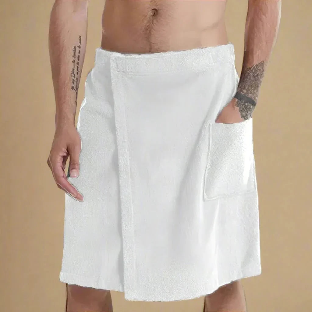 Kalsten | PORTABLE BATH TOWEL ROBE – Soft & versatile bath towel with pockets for sauna, beach & fitness