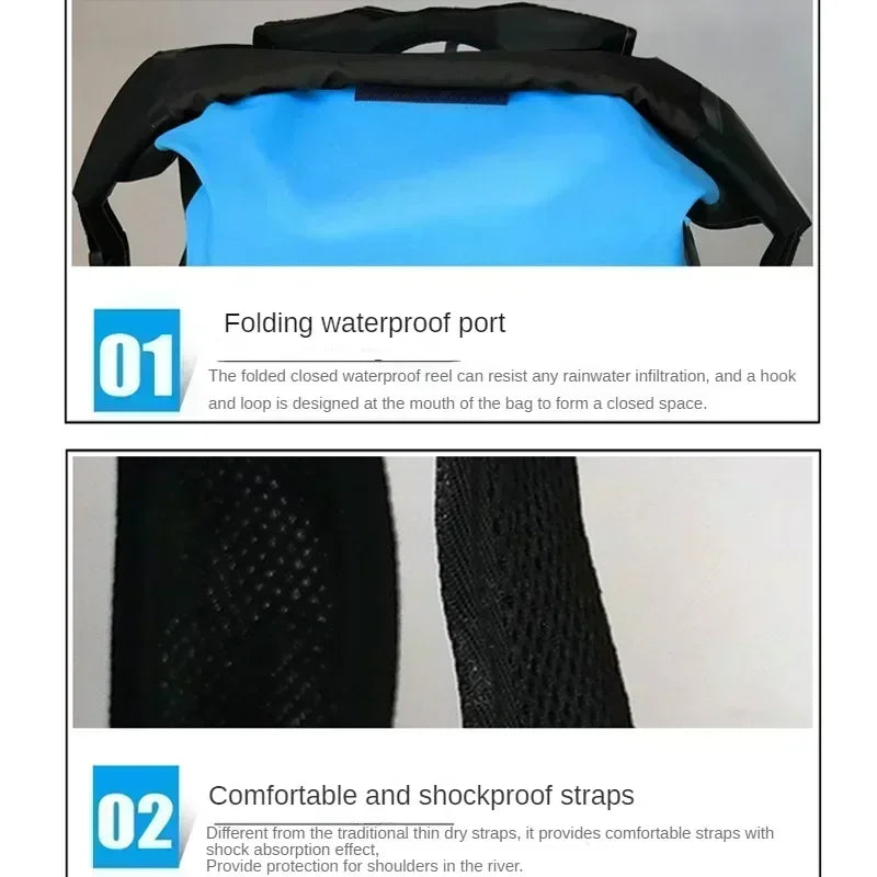 Kalsten | AquaGuard Backpack 25L | Waterproof and breathable backpack for kayaking, trekking and outdoor adventures