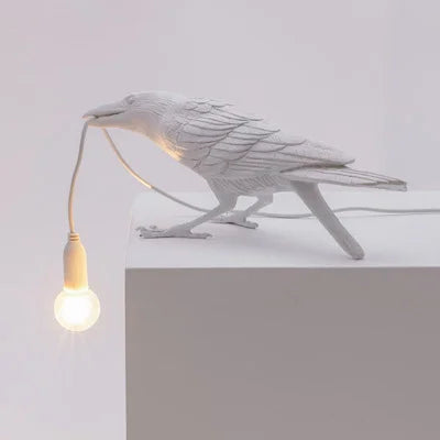 Modern Lucky Bird Table Lamp – Creative Resin Animal Design for Bedroom and Living Room | Kalsten