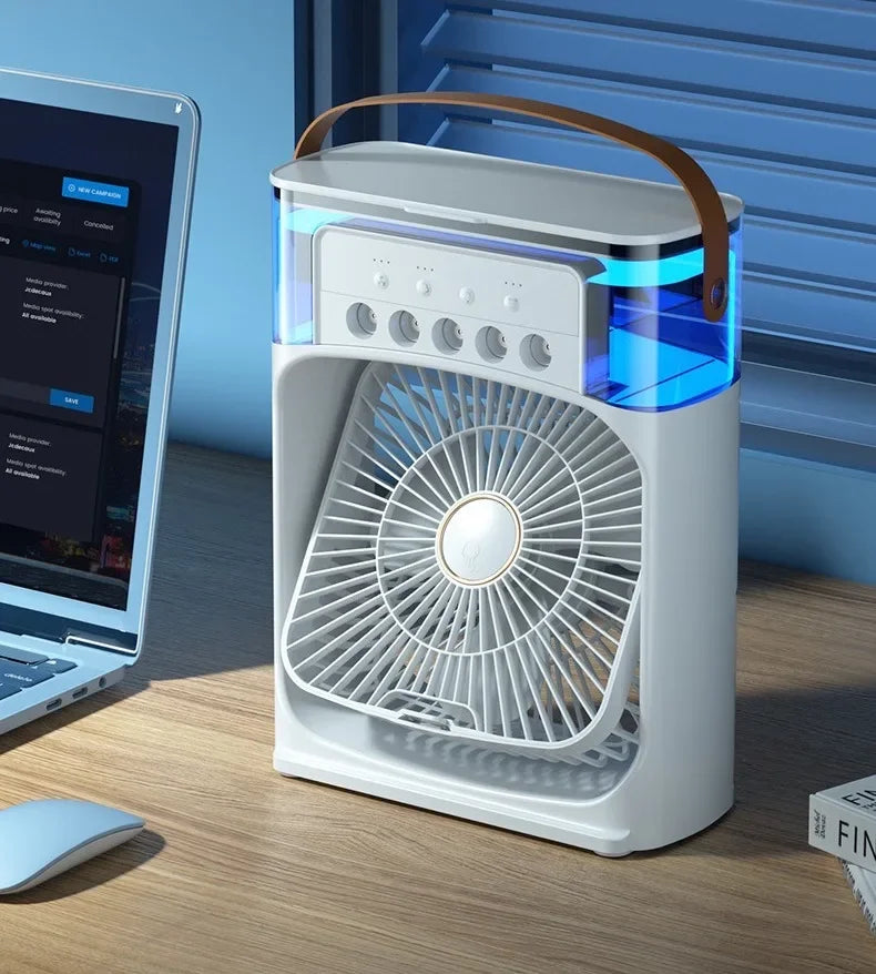 Portable Air Conditioner & Humidifier: Hydrocooling Small Air Cooler with 3-Speed Fan Adjustment - Ideal for Office and Household Use | Kalsten