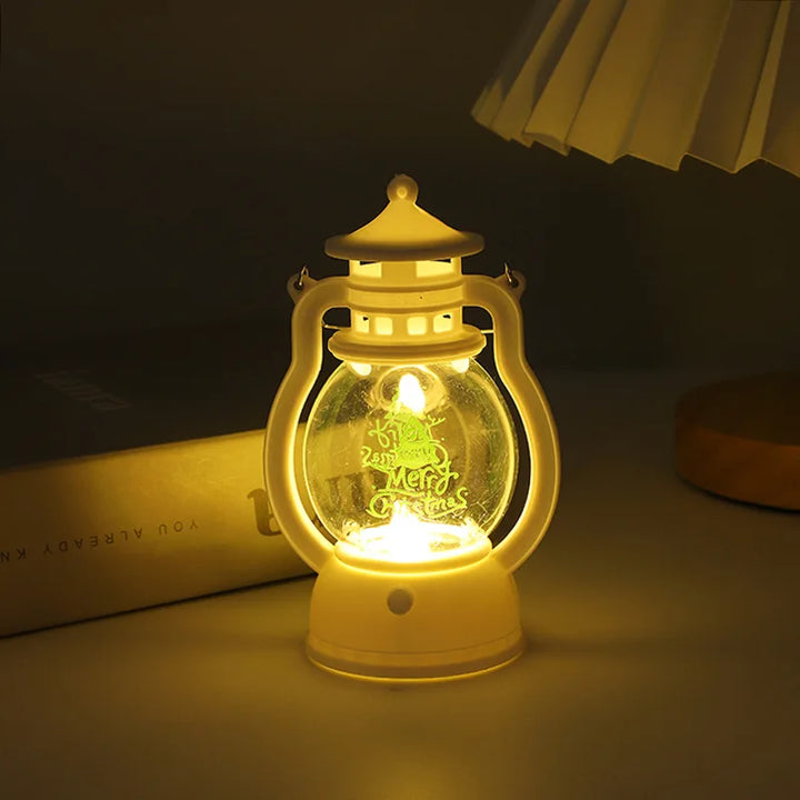 Mini Christmas lamp with LED lighting - Portable decorative lantern for festive decoration, winter & Christmas season | Kalsten
