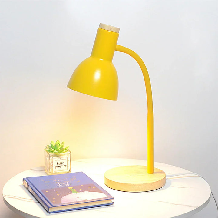 Autumn and Winter Lighting | Nordic Creative Wood Art Iron LED Desk Lamp - Moxie | Kalsten